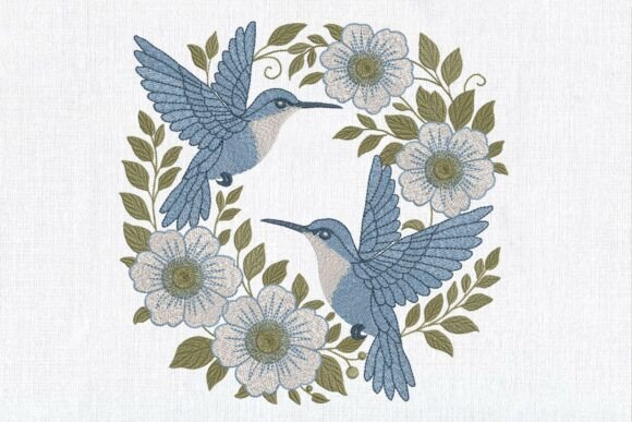 Blue Hummingbird Floral Wreath Review