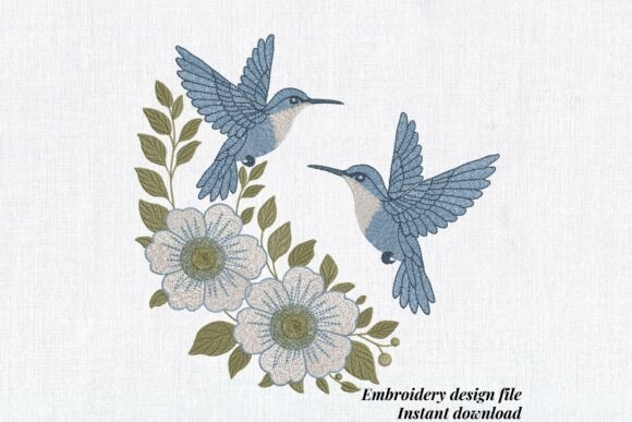 Blue Hummingbirds Flowes Review