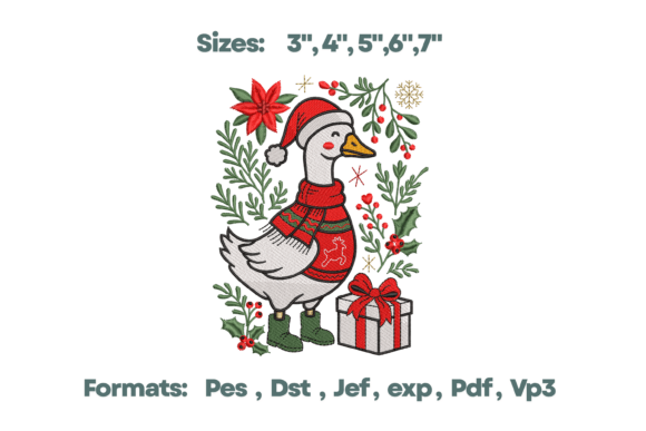 Christmas Goose Sweater Embroidery Review: A Festive Farmhouse Favorite