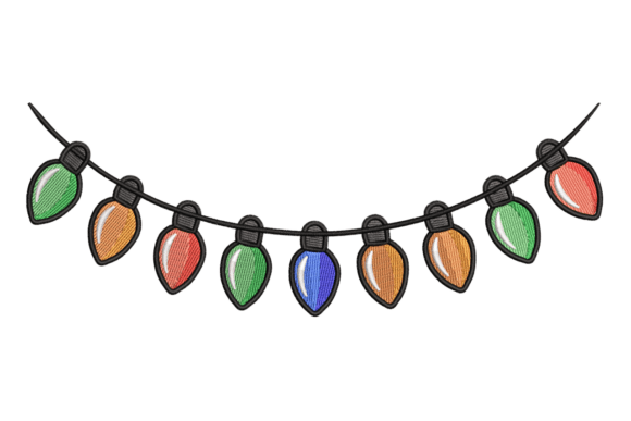 Christmas Light Garland Embroidery Review