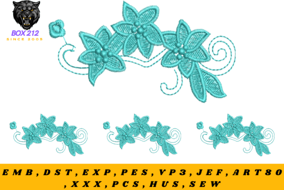 Embroidery Borders of and Flowers