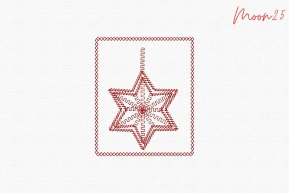 Geometric Star Ornament Review for Seasonal Embroidery