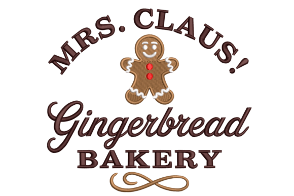 Mrs. Claus Gingerbread Bakery Embroidery Review