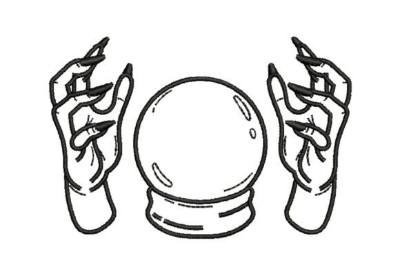 Mystical Hands with Crystal Ball Embroidery Design Review