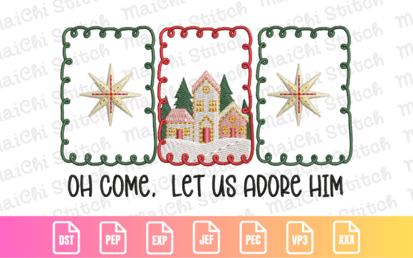 Nativity Star Village Embroidery Design Review