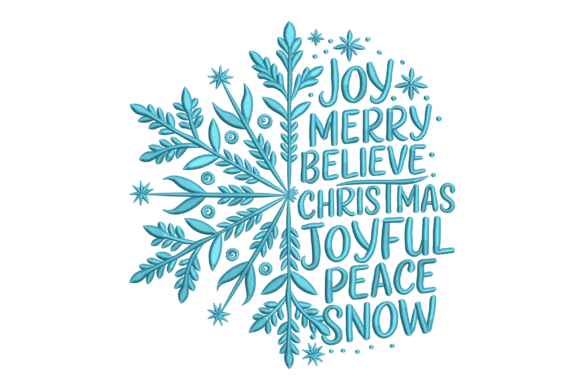 Snowflake Word Art Embroidery Review