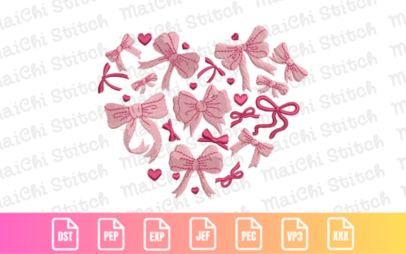 Valentine Bow Heart Embroidery Review